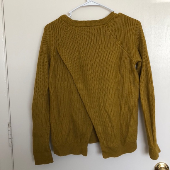 Madewell mustard cross back sweater - Picture 2 of 4